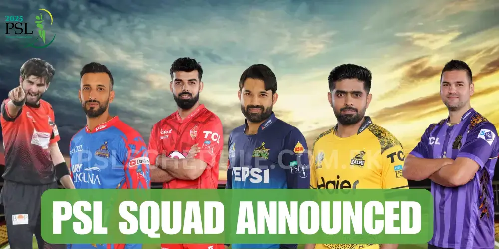 PSL Squad 2025